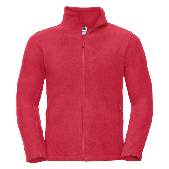 Russell Full-Zip Outdoor Fleece - 870M in  classic red on a white background