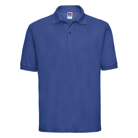 Russell Classic Polycotton Polo - 539M polo shirt in bright royal against a white background
