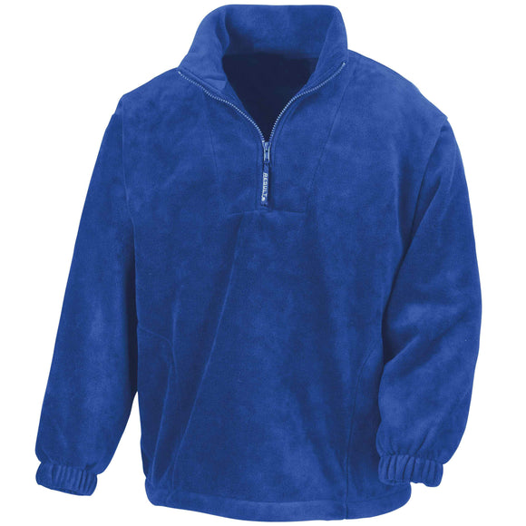 Result Polartherm 1/4-Zip Fleece - R33 in royal blue against a white background