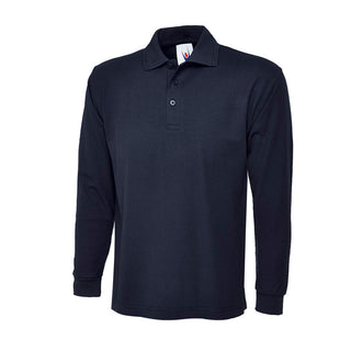 Buy navy Long Sleeve Polo Shirt - UC113