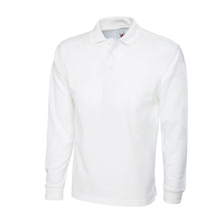 Buy white Long Sleeve Polo Shirt - UC113