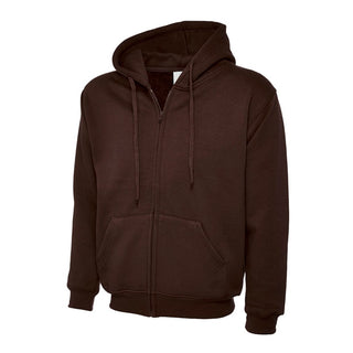 Buy brown Classic Full-Zip Hooded Sweatshirt - UC504