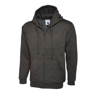 Buy charcoal Classic Full-Zip Hooded Sweatshirt - UC504