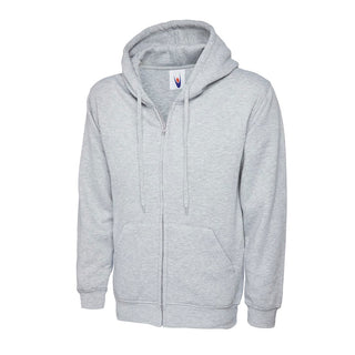 Buy heather-grey Classic Full-Zip Hooded Sweatshirt - UC504