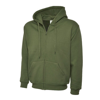 Buy olive Classic Full-Zip Hooded Sweatshirt - UC504