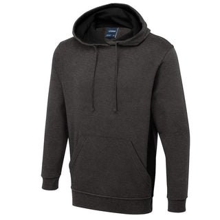 Buy charcoal-black Two Tone Hooded Sweatshirt - UC517