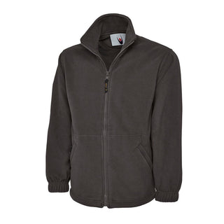 Buy charcoal Premium Full-Zip Micro Fleece Jacket - UC601