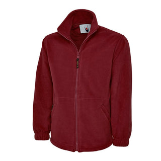 Buy maroon Premium Full-Zip Micro Fleece Jacket - UC601