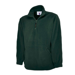 Buy bottle-green Premium 1/4-Zip Micro Fleece Jacket - UC602