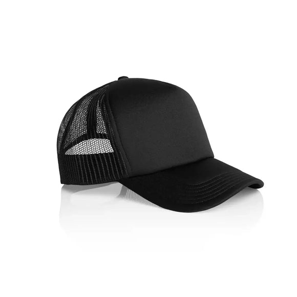 AS Colour Frame Foam Trucker Cap - 1161 in black on a white background