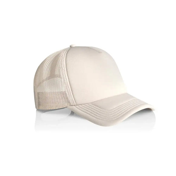 AS Colour Frame Foam Trucker Cap - 1161 in bone on a white background