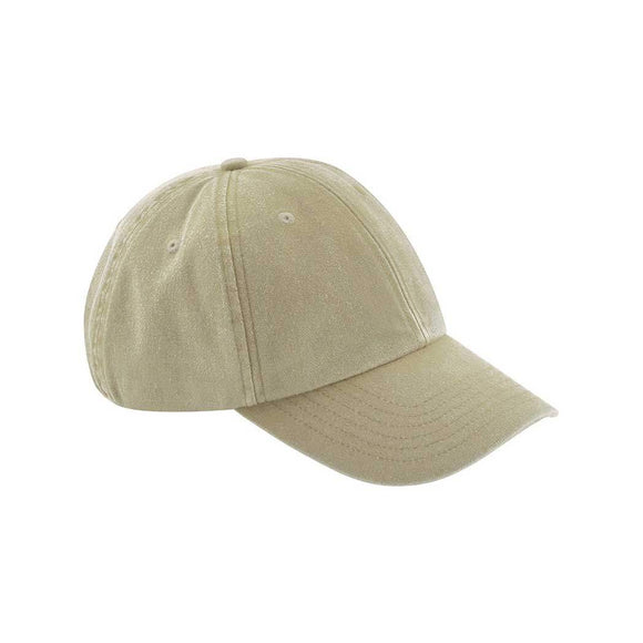 Beechfield Vintage Cap - B655 in vintage stone on a white background