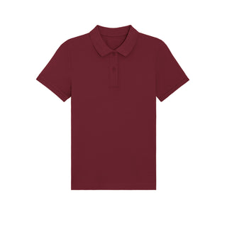 Buy burgundy Women&#39;s Fitted Elliser Pique Polo Shirt - STPW333