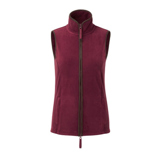 Buy burgundy-brown Women&#39;s Artisan Fleece Gilet PR804