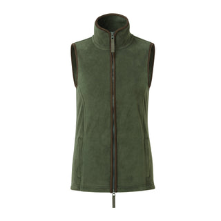 Buy moss-green-brown Women&#39;s Artisan Fleece Gilet PR804