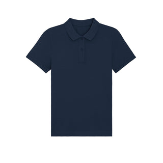 Buy french-navy Women&#39;s Fitted Elliser Pique Polo Shirt - STPW333