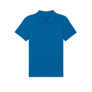 Buy royal-blue Women&#39;s Fitted Elliser Pique Polo Shirt - STPW333