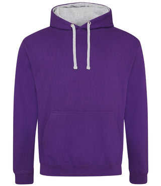 Buy purple-heather-grey College Varsity Zoodie - JH003