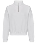 Women's Cropped ¼ Zip Sweatshirt - JH037