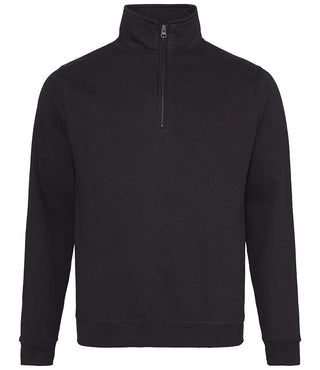 Buy jet-black Sophomore ¼ Zip Sweatshirt - JH046