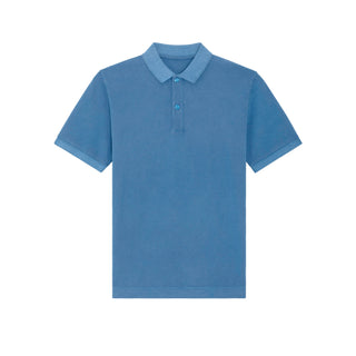 Buy garment-dyed-cadet-blue Vintage Prepster Polo Shirt - STPU335