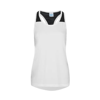 Buy arctic-white-black Women&#39;s Cool Smooth Workout Vest - JC027