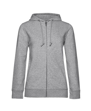 Buy heather-grey Women&#39;s Organic Zipped Hood
