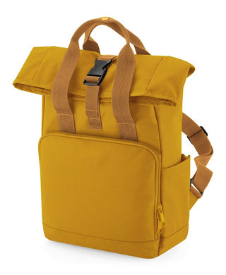 Buy mustard Recycled Mini Roll-Top Backpack - BG118S