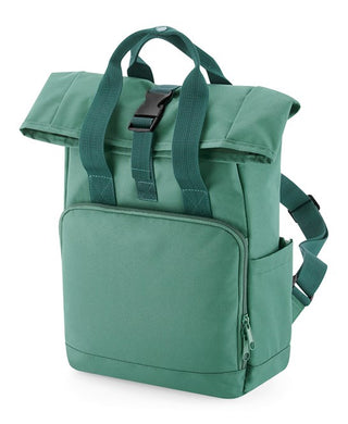 Buy sage-green Recycled Mini Roll-Top Backpack - BG118S