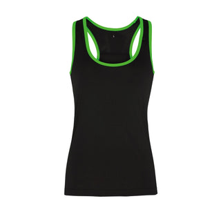 Buy black-lightning-green Women&#39;s Panelled Fitness Vest - TR023