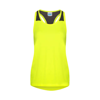 Buy electric-yellow-black Women&#39;s Cool Smooth Workout Vest - JC027