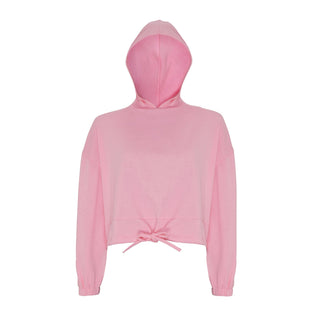 Buy light-pink Women&#39;s Cropped Oversize Hoodie - TR085