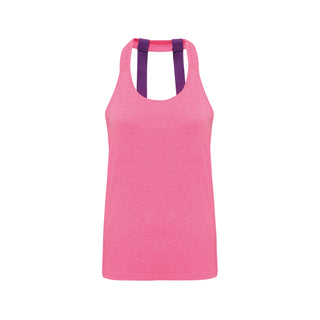 Buy lightning-pink-melange Women&#39;s Double Strap-Back Vest - TR028