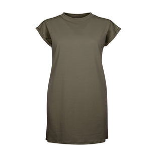 Buy olive Women&#39;s Turtle Extended Shoulder Dress - BY101