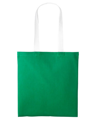 Buy kelly-green-white Varsity Cotton Shopper - RL150
