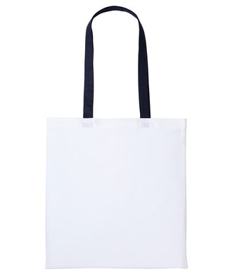 Buy white-oxford-navy Varsity Cotton Shopper - RL150