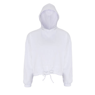 Buy white Women&#39;s Cropped Oversize Hoodie - TR085