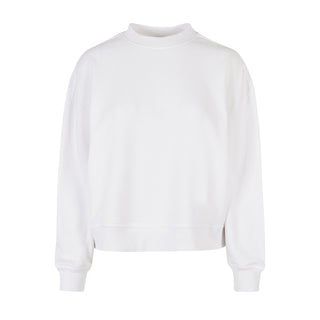 Buy white Women&#39;s Oversized Crew Neck Sweatshirt - BY212