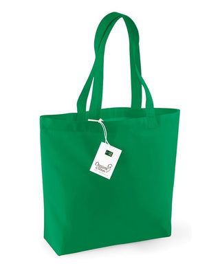 Buy kelly-green Organic Cotton Shopper - W180