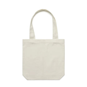 Cream AS Colour Carrie Tote Bag - 1001 on a white background