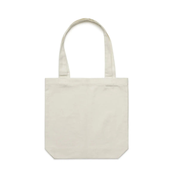 Cream AS Colour Carrie Tote Bag - 1001 on a white background