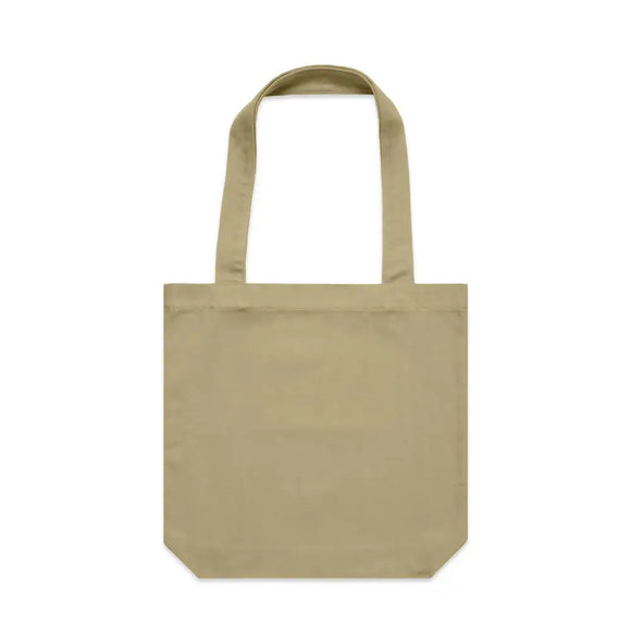 Khaki brown AS Colour Carrie Tote Bag - 1001 on a white background