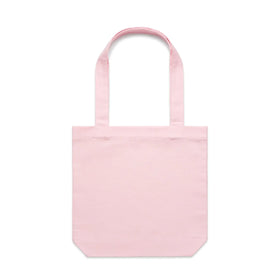 Pink AS Colour Carrie Tote Bag - 1001 on a white background