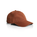 AS Colour Access Five Panel Cap - 1132 in clay brown on a white background