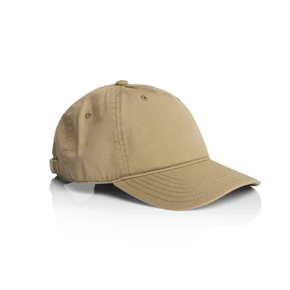 AS Colour Access Five Panel Cap - 1132 in sand on a white background