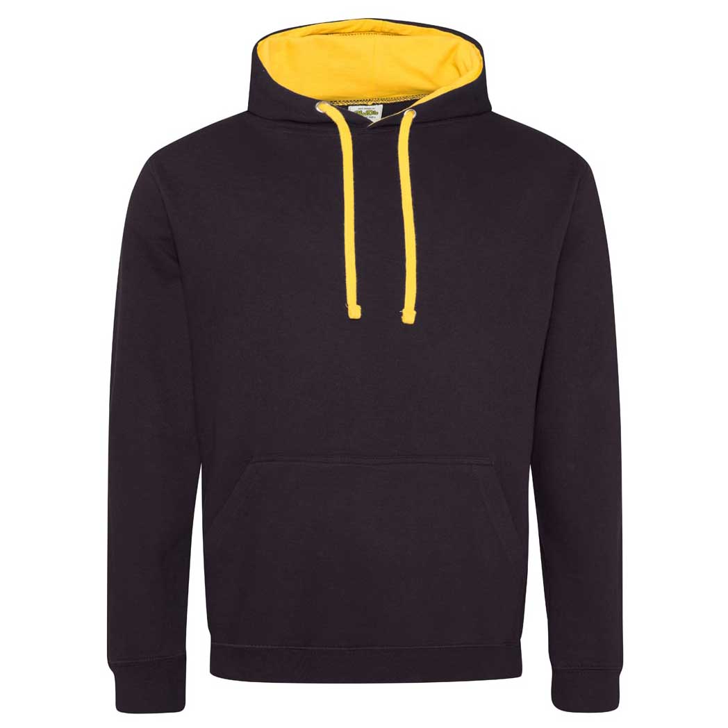Buy jet-black-gold College Varsity Hoodie - JH003
