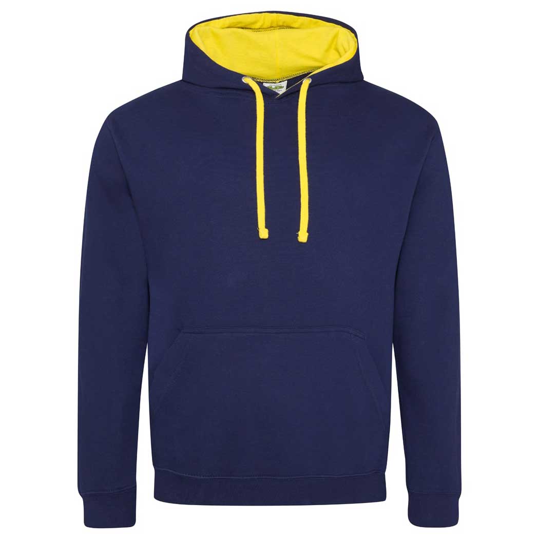 Buy oxford-navy-sun-yellow College Varsity Hoodie - JH003