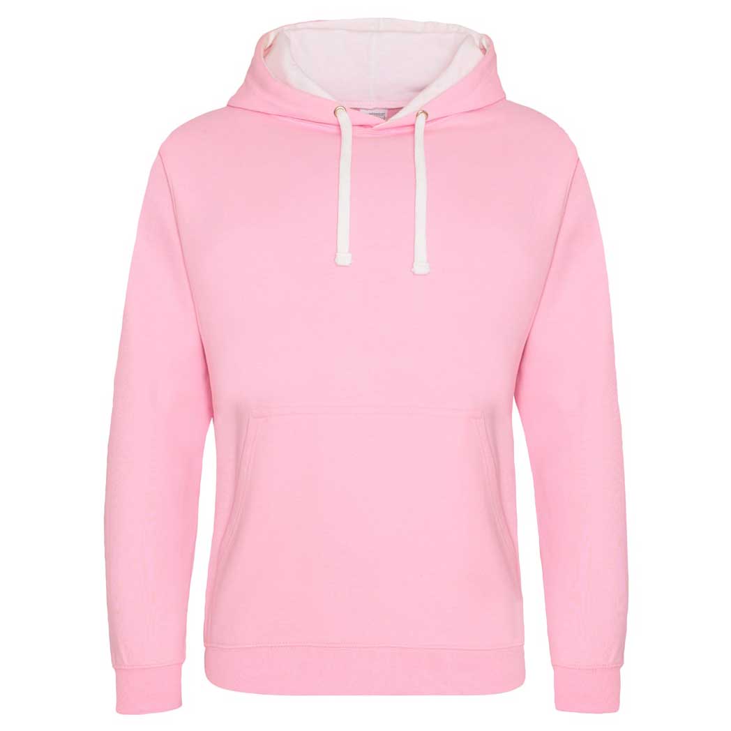 Buy baby-pink-arctic-white College Varsity Hoodie - JH003