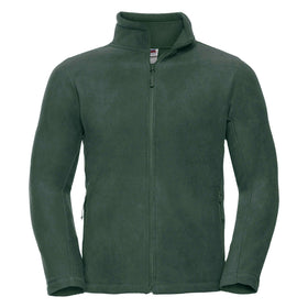 Russell Full-Zip Outdoor Fleece - 870M in  bottle green on a white background