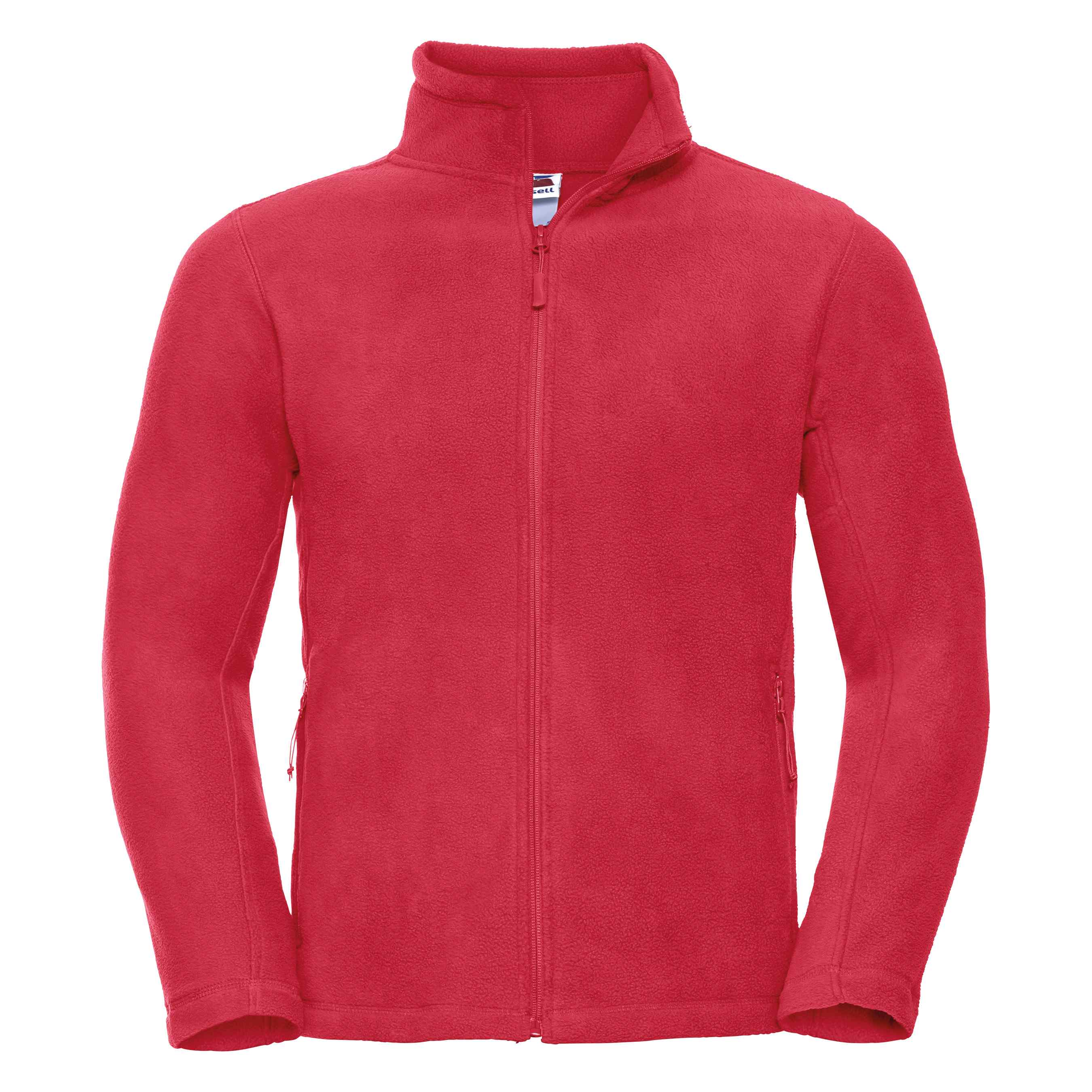 Russell Full-Zip Outdoor Fleece - 870M in  classic red on a white background